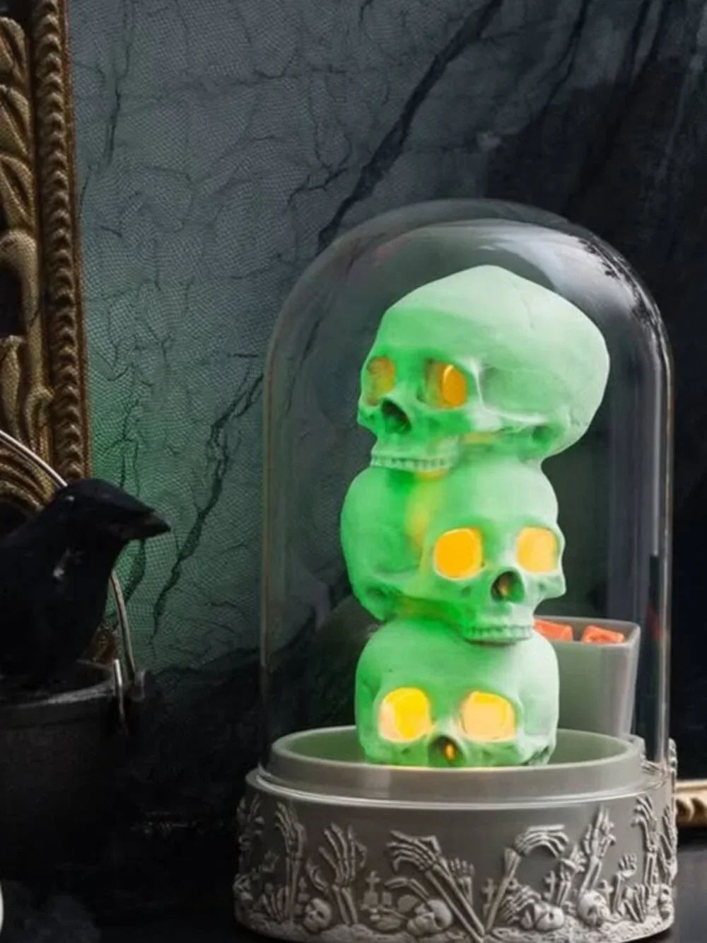 Scentsy Full Size Wax Warmer Forsaken Tower Glow In The Dark New in Box!
